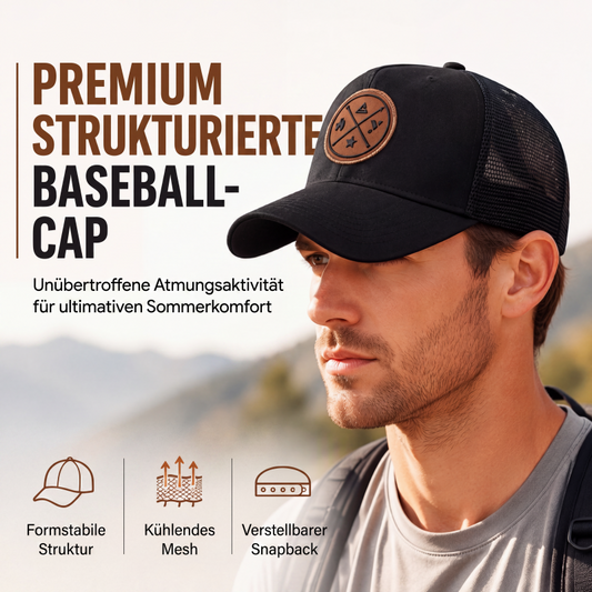 Atmungsaktive Mesh-Baseballkappe für Herren