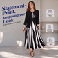 📢📢50%Rabatt!!!🎉✨Schmeichelndes geometrisches Kleid-Set