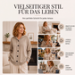 Damen-Strickcardigan mit Kapuze