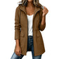 Wasserdichte Damen-Regenjacke mit Kapuze