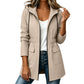 Wasserdichte Damen-Regenjacke mit Kapuze
