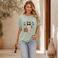 T-Shirt mit Geisterdruck für Damen