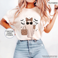 T-Shirt mit Geisterdruck für Damen
