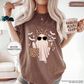 T-Shirt mit Geisterdruck für Damen