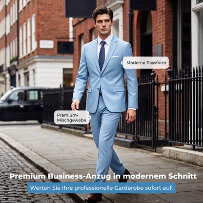 Herren Business-Anzug-Set, 2-teilig, Modern Fit