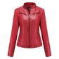 Damen-Kunstlederjacke in Slim-Fit