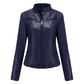 Damen-Kunstlederjacke in Slim-Fit