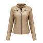 Damen-Kunstlederjacke in Slim-Fit