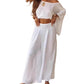 👚👖50 % Rabatt！🍂✨Damen-Off-Shoulder-Oberteil & Weite-Hosen-Set