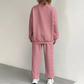 Lässiges 2-teiliges Set aus langärmligem Strickpullover und Hose