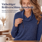 Damen-Sweatshirt mit Kragen und Reißverschluss