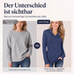 Damen-Sweatshirt mit Kragen und Reißverschluss
