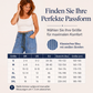 Vertikal gestreifte elastische Denim-Hosen für Damen