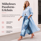 Elegante lange Damen-Strickjacke mit Knopfleiste