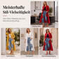 Elegante lange Damen-Strickjacke mit Knopfleiste