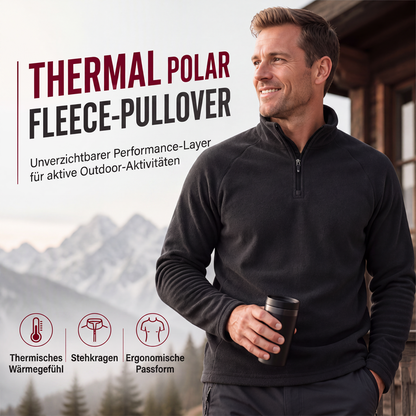 Bestseller🔥 🧥 Isolierende Fleece-Jacke mit halblangem Reißverschluss – perfekt zum Wandern und für den Alltag