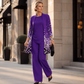 Elegantes 3-teiliges Damen-Set mit Druck