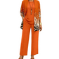 Elegantes 3-teiliges Damen-Set mit Druck