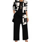 Elegantes 3-teiliges Damen-Set mit Druck