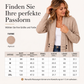 Lässige doppelreihige Damen-Strickjacke