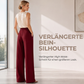 Damen-Hosenanzughose mit hoher Taille und elastischem Rückenteil