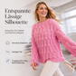 Locker sitzender Damen-Strickpullover mit Lochmuster