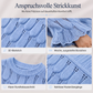 Locker sitzender Damen-Strickpullover mit Lochmuster