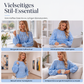 Locker sitzender Damen-Strickpullover mit Lochmuster
