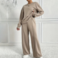 Gemütlicher Damen-Zweiteiler: Langarm-Sweatshirt und Hose