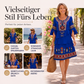 📢📢50%Rabatt!!!🎉✨Elegantes Samt-Maxikleid für Damen mit Rüschenärmeln