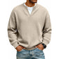 🔥Must-Have🔥👕 Strukturierter Waffel-Pullover für Herren