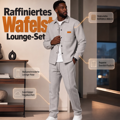 💎🧥 Herren-Waffel-Lounge-Set – bequem und vielseitig
