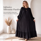 💎Neuheiten 👗 Maxikleid mit Rüschensaum und Puffärmeln – romantischer Vintage-Look für jeden Anlass