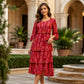 Bestseller🏆👗 Rüschenkleid mit Blumenmuster – zeitlose Silhouette und ganztägiger Tragekomfort für jeden Anlass