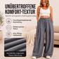 Legere plissierte Weite-Bein-Sweathose für Damen