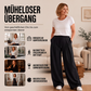 Legere plissierte Weite-Bein-Sweathose für Damen