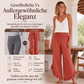 💎☀️ Jetzt im Trend – Baumwoll-Leinen-Hose mit hohem Bund – lässig