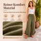 💎☀️ Jetzt im Trend – Baumwoll-Leinen-Hose mit hohem Bund – lässig
