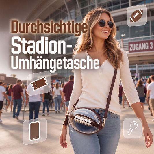 💎🏈 Neuheiten – Transparente Rugby-Umhängetasche – praktisch und stylisch