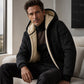 Gefütterte Herren-Winterjacke mit Kapuze