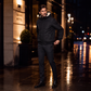 Gefütterte Herren-Winterjacke mit Kapuze