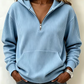 💎🌸 Bestseller – Legeres Ripp-Hoodie mit Halbreißverschluss – lässig und weich