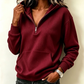 💎🌸 Bestseller – Legeres Ripp-Hoodie mit Halbreißverschluss – lässig und weich