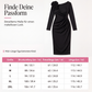 💎✨ Jetzt im Trend – Rosendetail-Midikleid – vielseitig und stilvoll