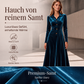 💎✨ Jetzt im Trend – Samt-A-Linienkleid mit Knopfleiste – stylisch
