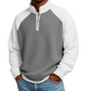 📢📢50%Rabatt!!!🎉✨Herren-Waffelstrick-Quarter-Zip-T-Shirt – Modischer Waffelstrick, praktischer Quarter-Zip & vielseitig kombinierbar – Perfekt für Alltag, Freizeit & aktive Tage – Jetzt -50%!
