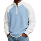 📢📢50%Rabatt!!!🎉✨Herren-Waffelstrick-Quarter-Zip-T-Shirt – Modischer Waffelstrick, praktischer Quarter-Zip & vielseitig kombinierbar – Perfekt für Alltag, Freizeit & aktive Tage – Jetzt -50%!