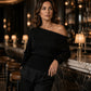 💎🔥 Jetzt im Trend – Gerippter Off-Shoulder-Pullover – vielseitig