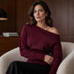 💎🔥 Jetzt im Trend – Gerippter Off-Shoulder-Pullover – vielseitig