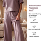 Damen-Set aus Oberteil und weitem Bein-Hose